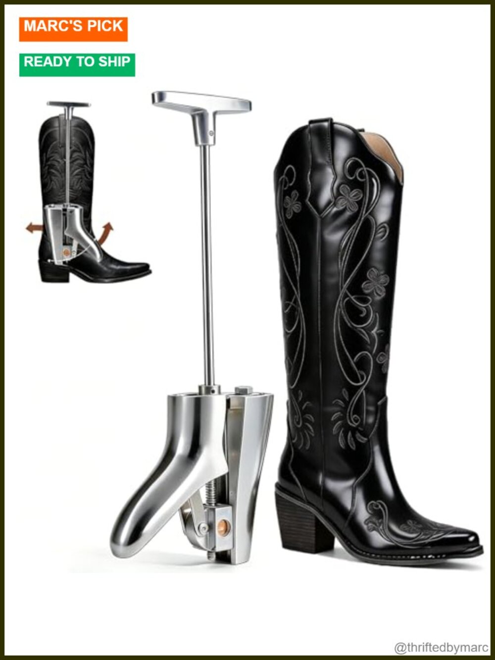 Heavy Duty Aluminum Boot Instep Stretcher Vamp Raiser for Men and Women